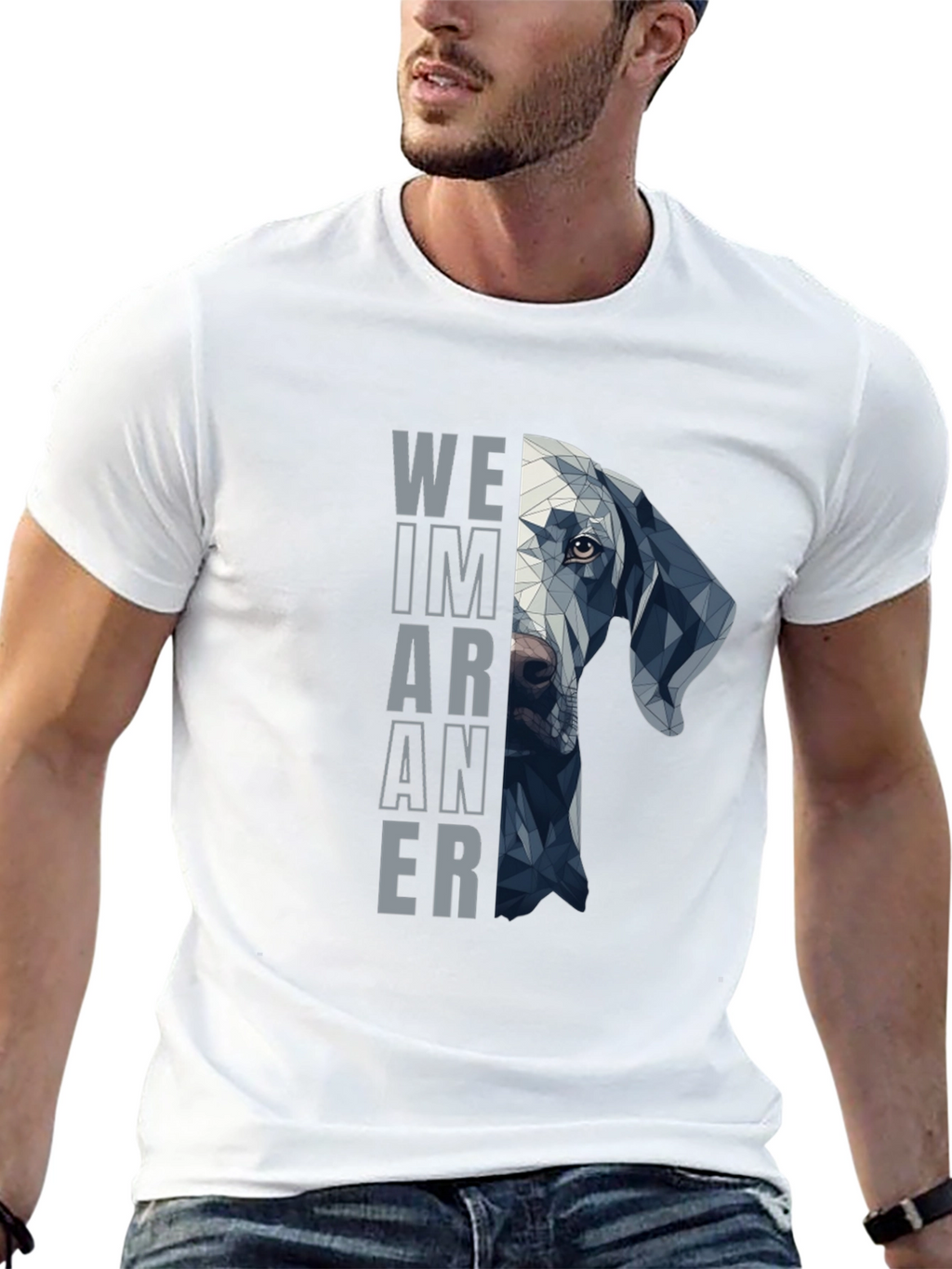 Weimaraner Dog Graphic Tee - Stylish Pet Lovers Shirt