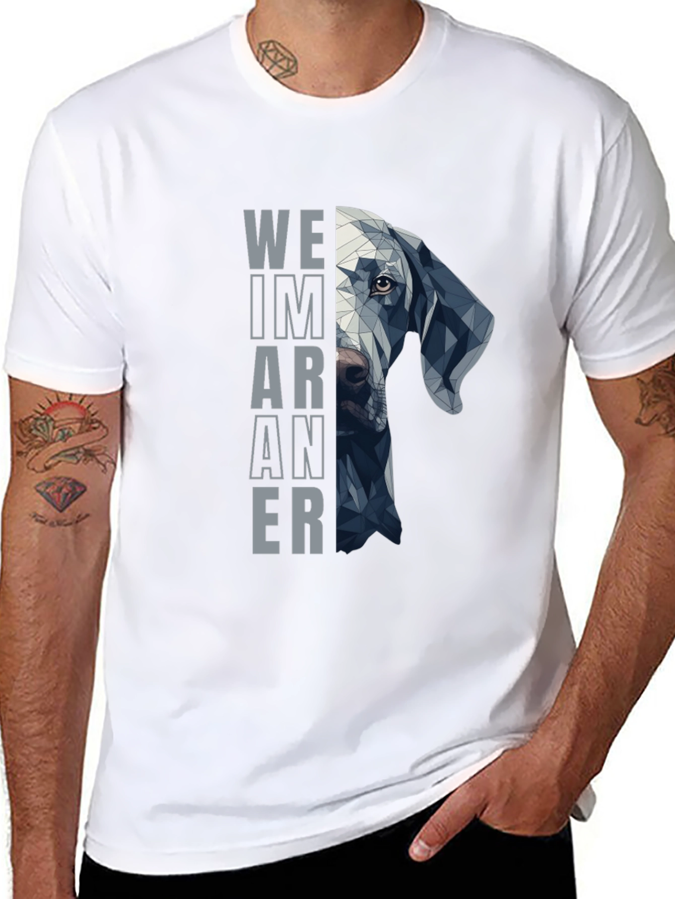 Weimaraner Dog Graphic Tee - Stylish Pet Lovers Shirt