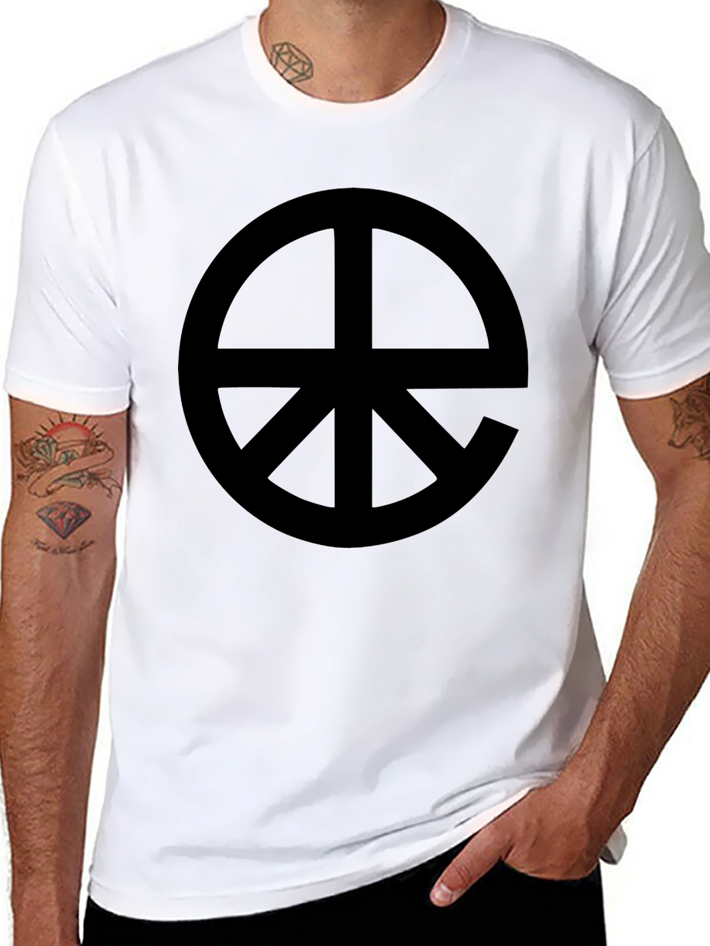 Symbolic Graphic Tee - Black Cotton Blend