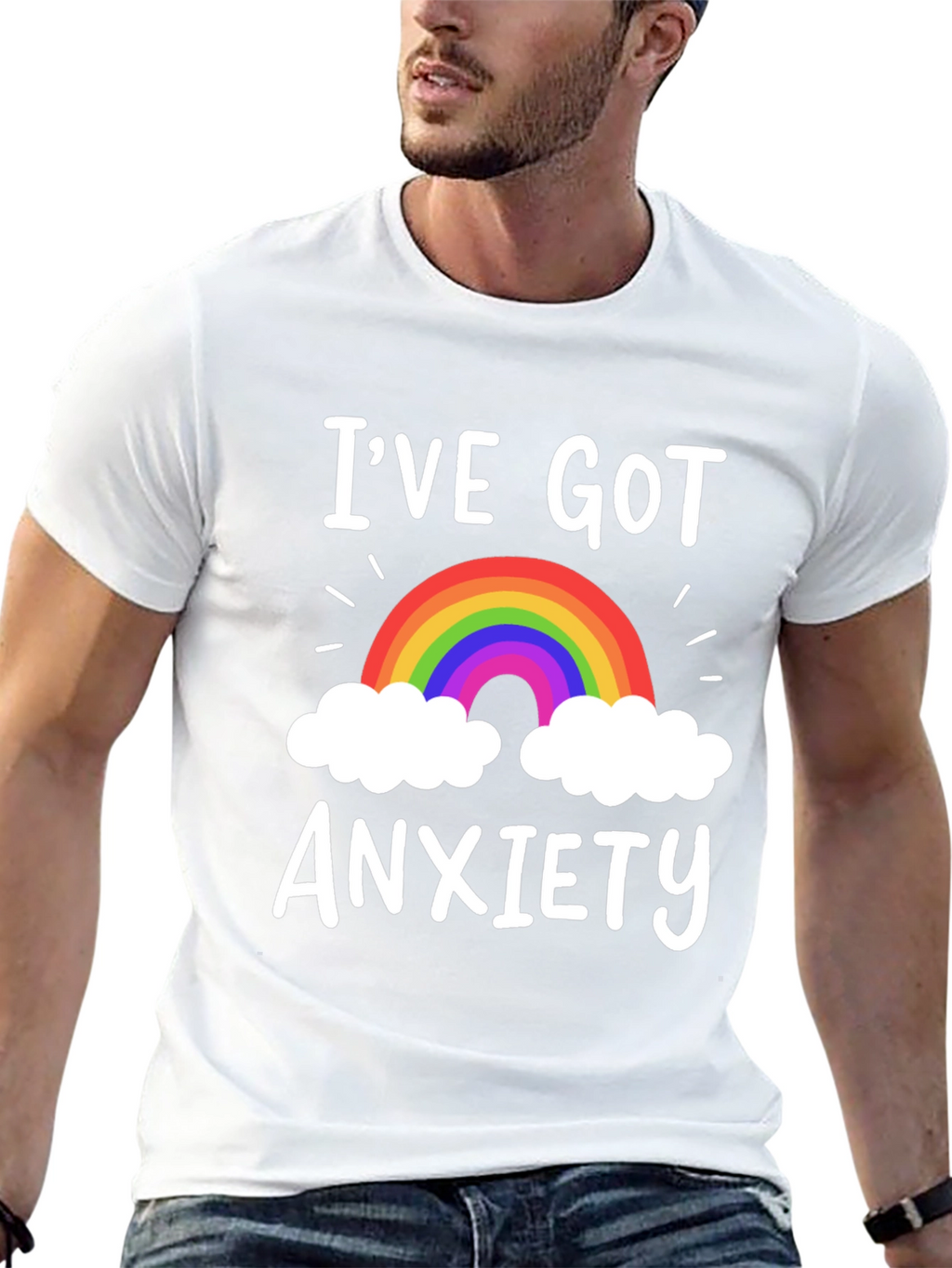 Ive Got Anxiety Rainbow Graphic T-Shirt