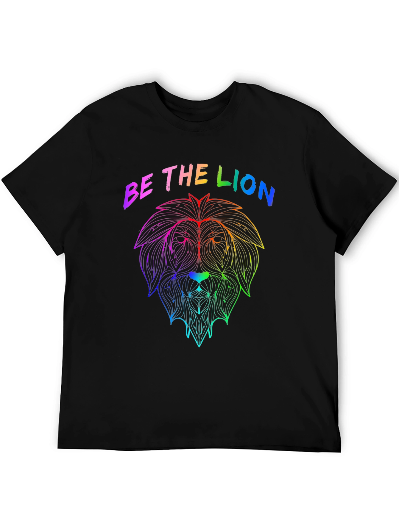 Rainbow Lion Graphic Tee - Be The Lion
