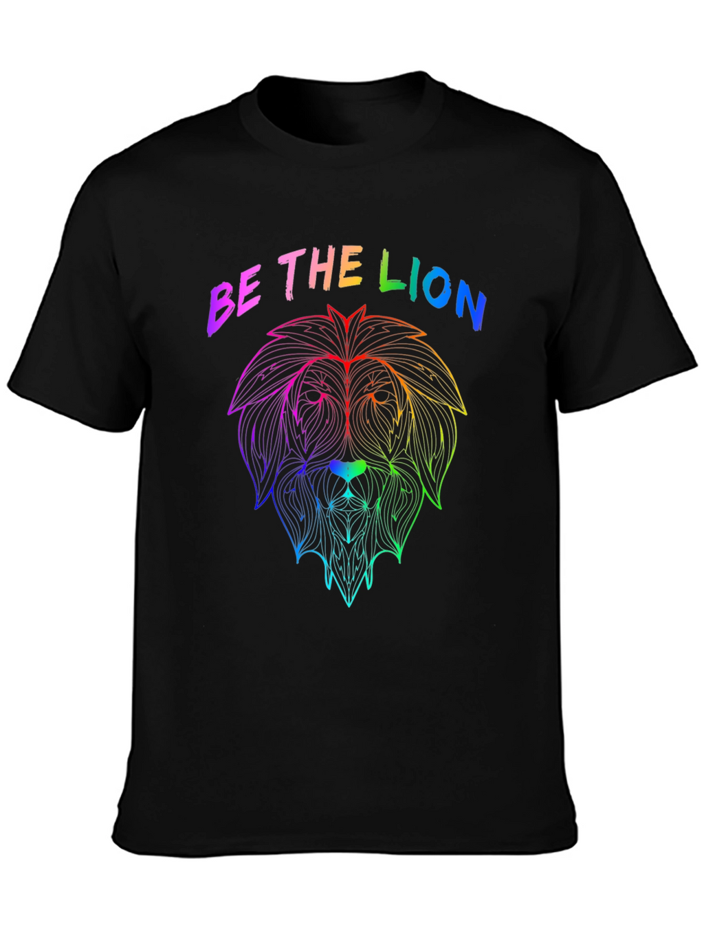 Rainbow Lion Graphic Tee - Be The Lion