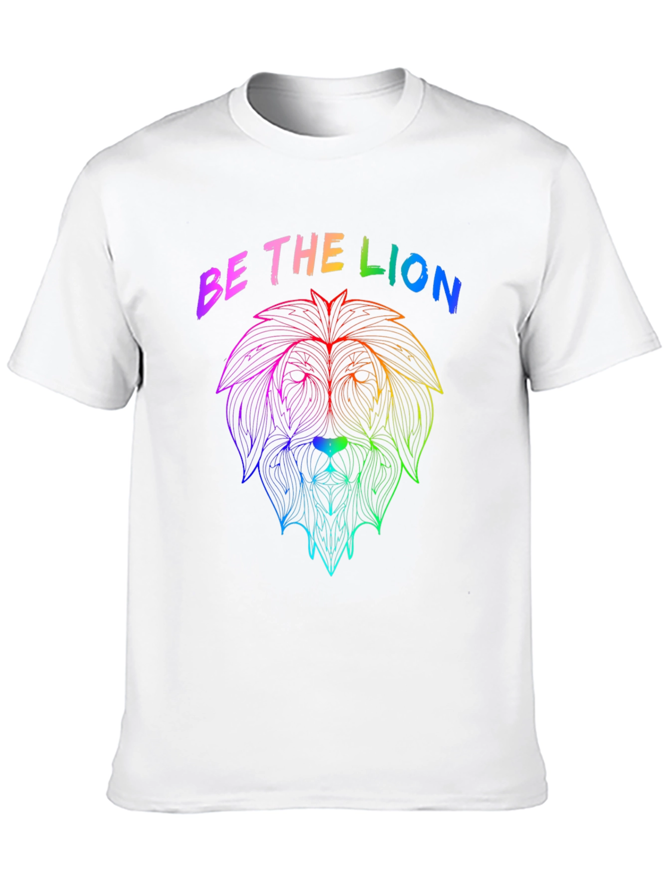 Rainbow Lion Graphic Tee - Be The Lion