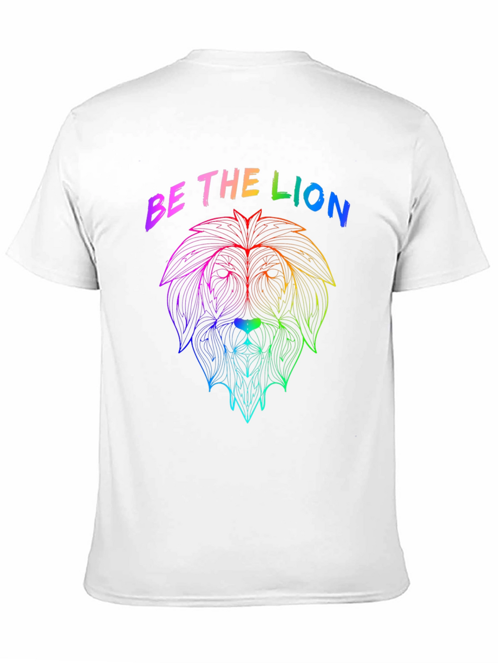 Rainbow Lion Graphic Tee - Be The Lion