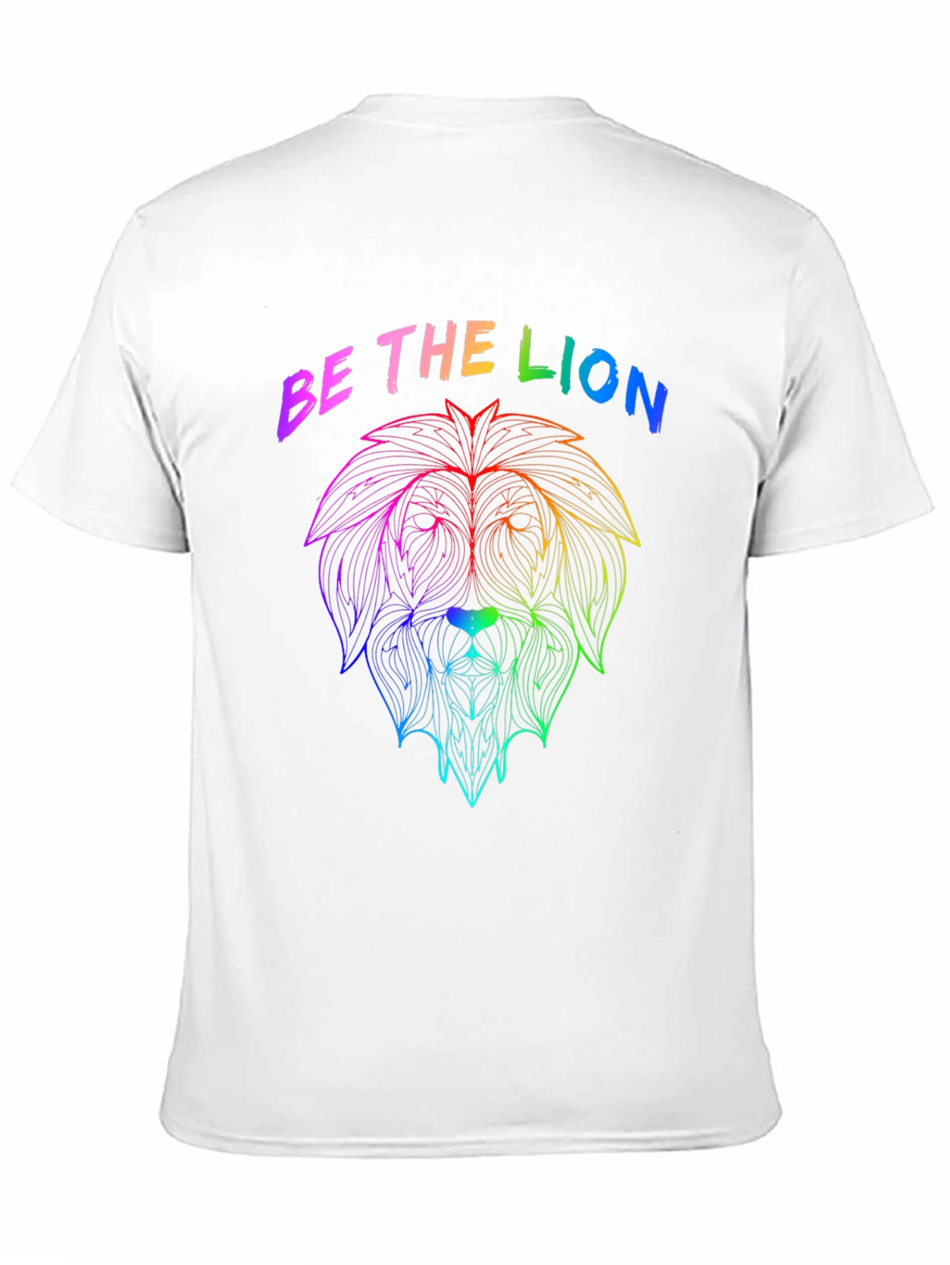 Rainbow Lion Graphic Tee - Be The Lion