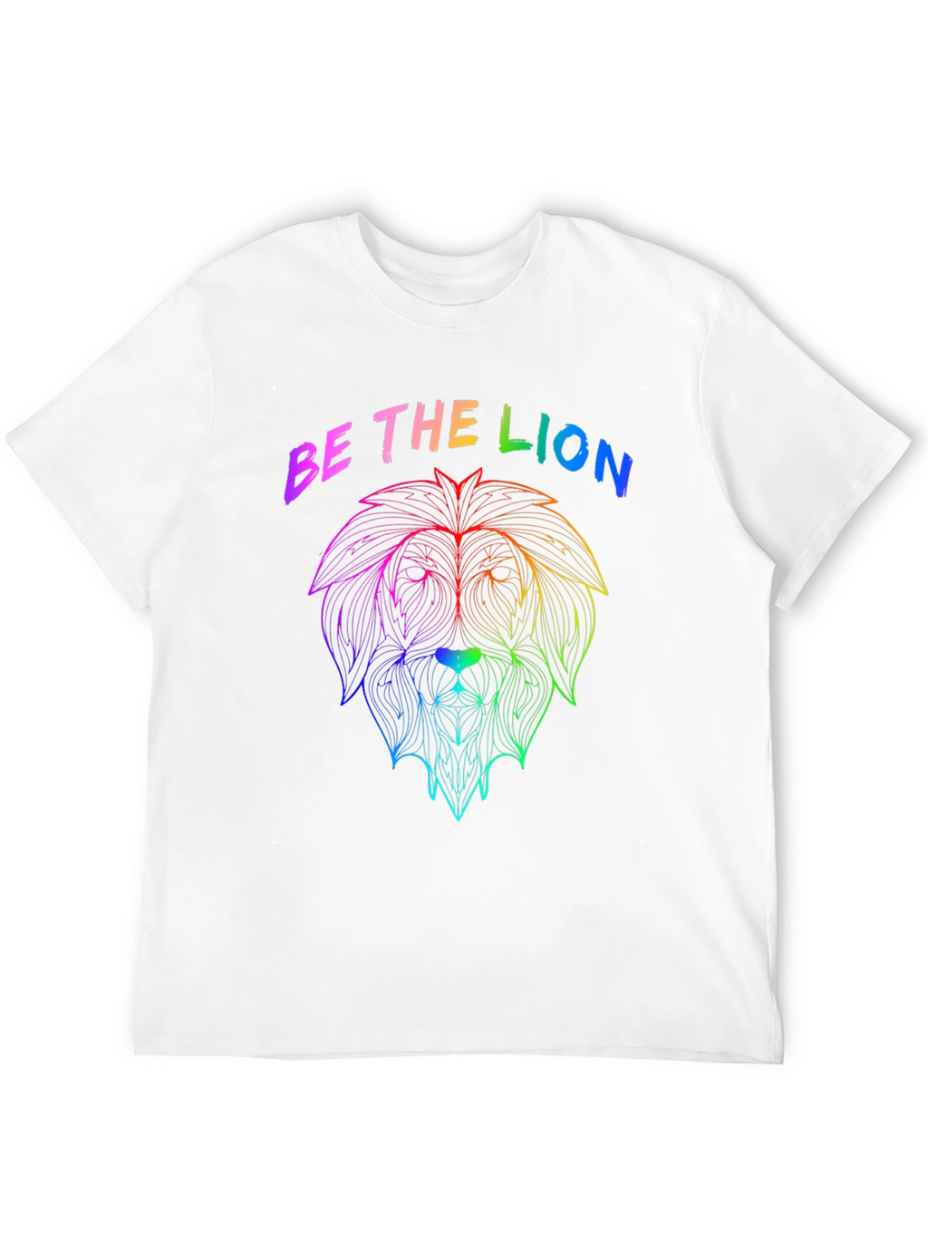Rainbow Lion Graphic Tee - Be The Lion
