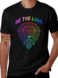 Rainbow Lion Graphic Tee - Be The Lion