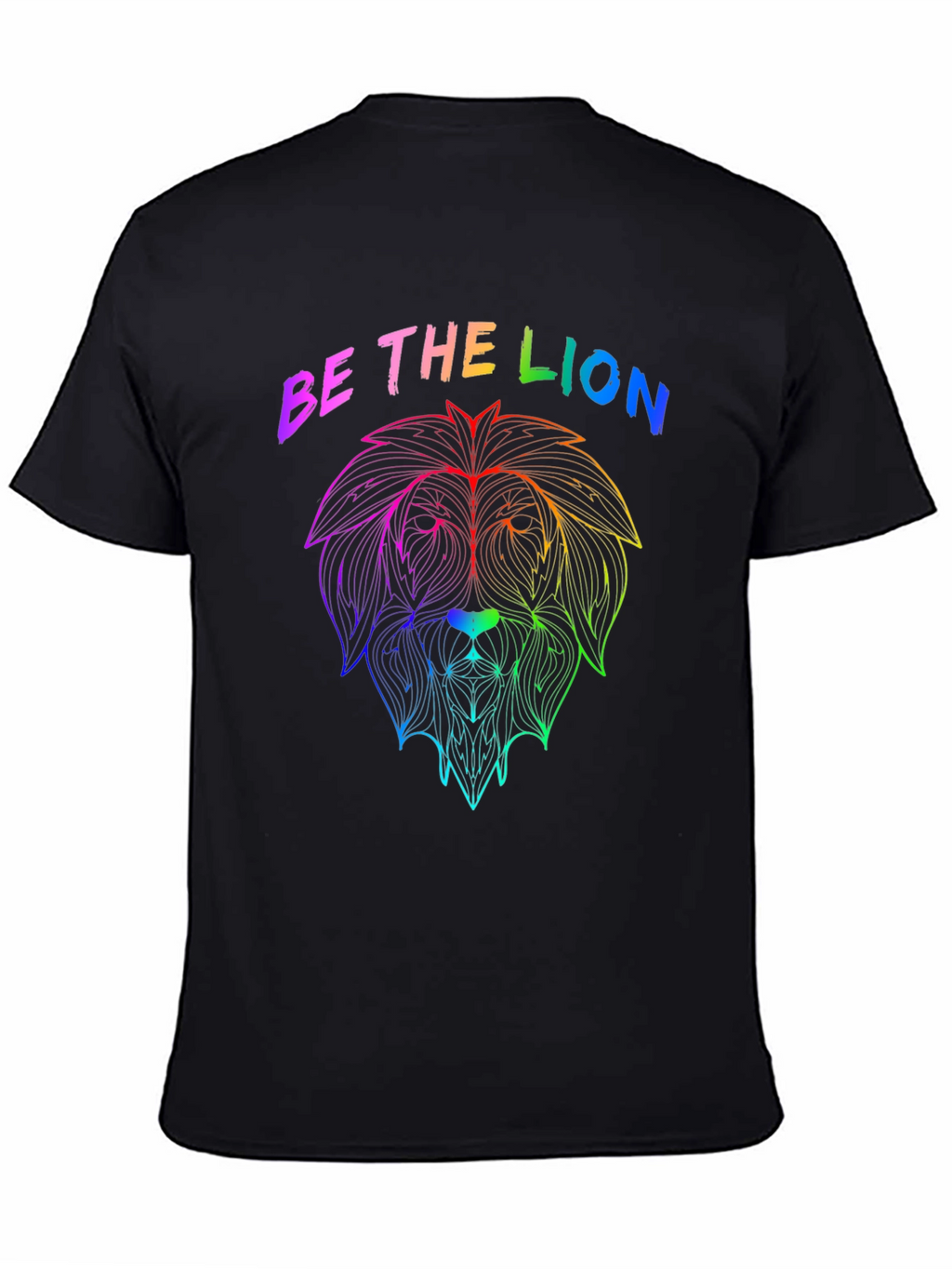 Rainbow Lion Graphic Tee - Be The Lion