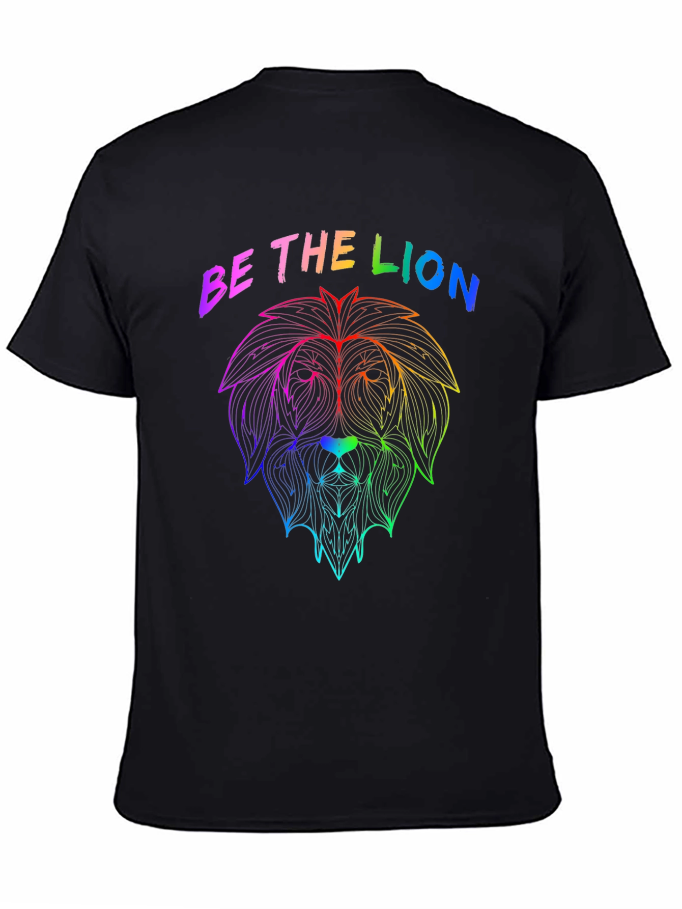 Rainbow Lion Graphic Tee - Be The Lion