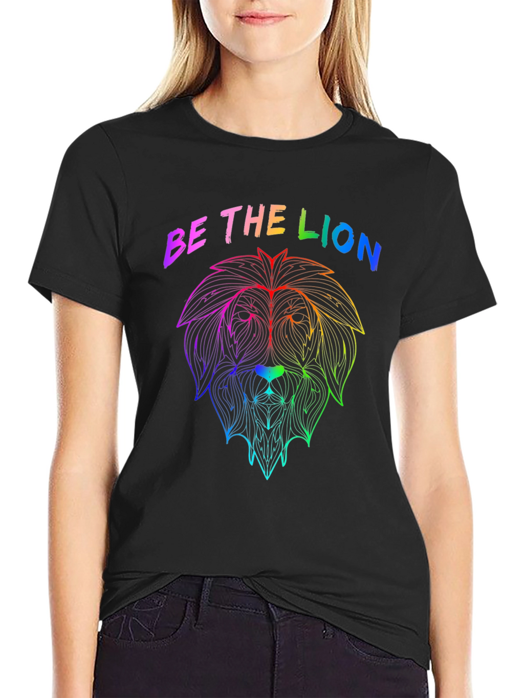 Rainbow Lion Graphic Tee - Be The Lion