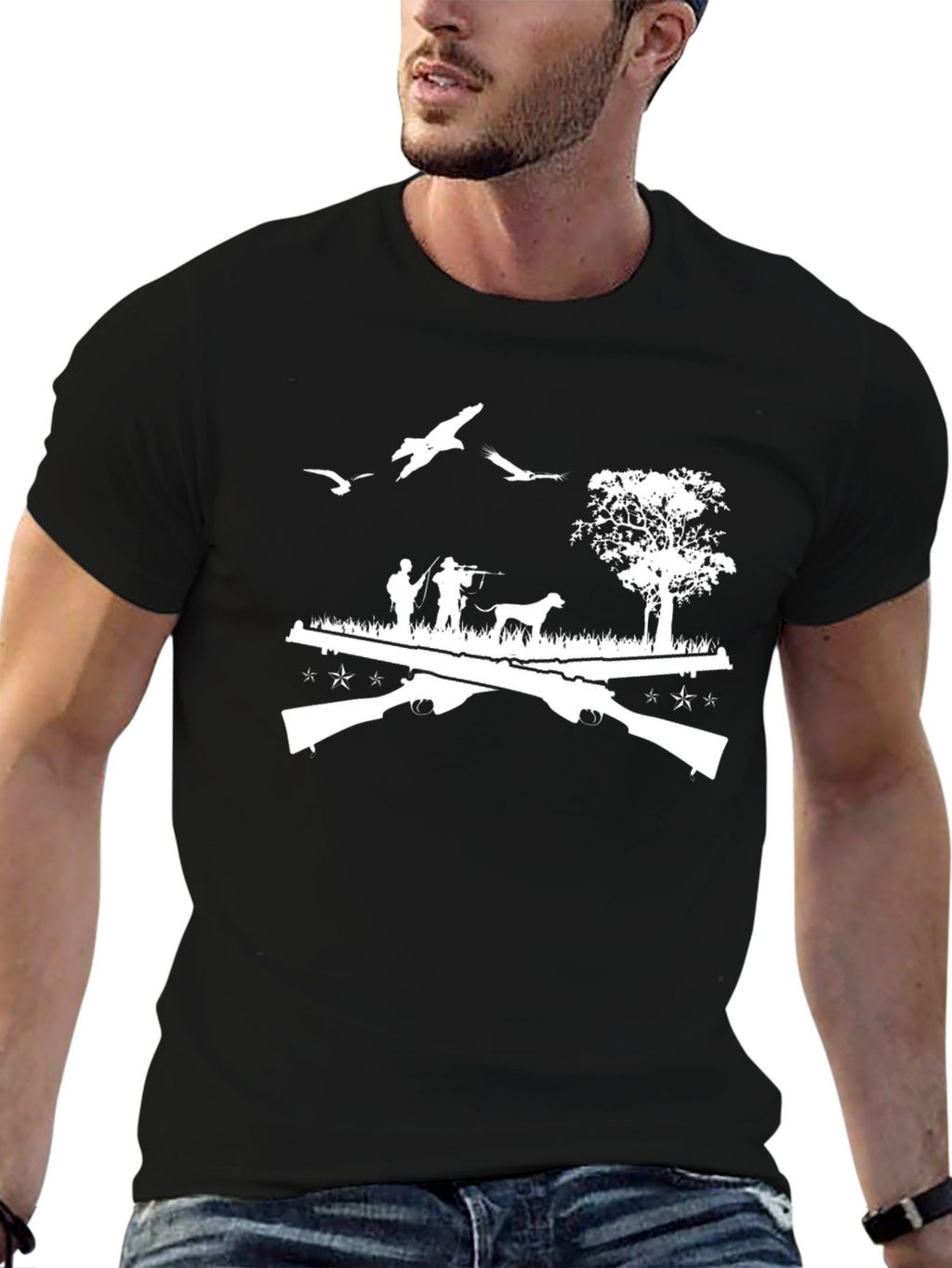 Hunting Scene Graphic Tee