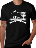Hunting Scene Graphic Tee