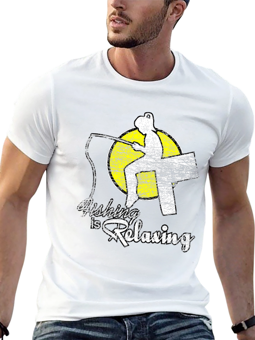 Fishing Is Relaxing Graphic T-Shirt