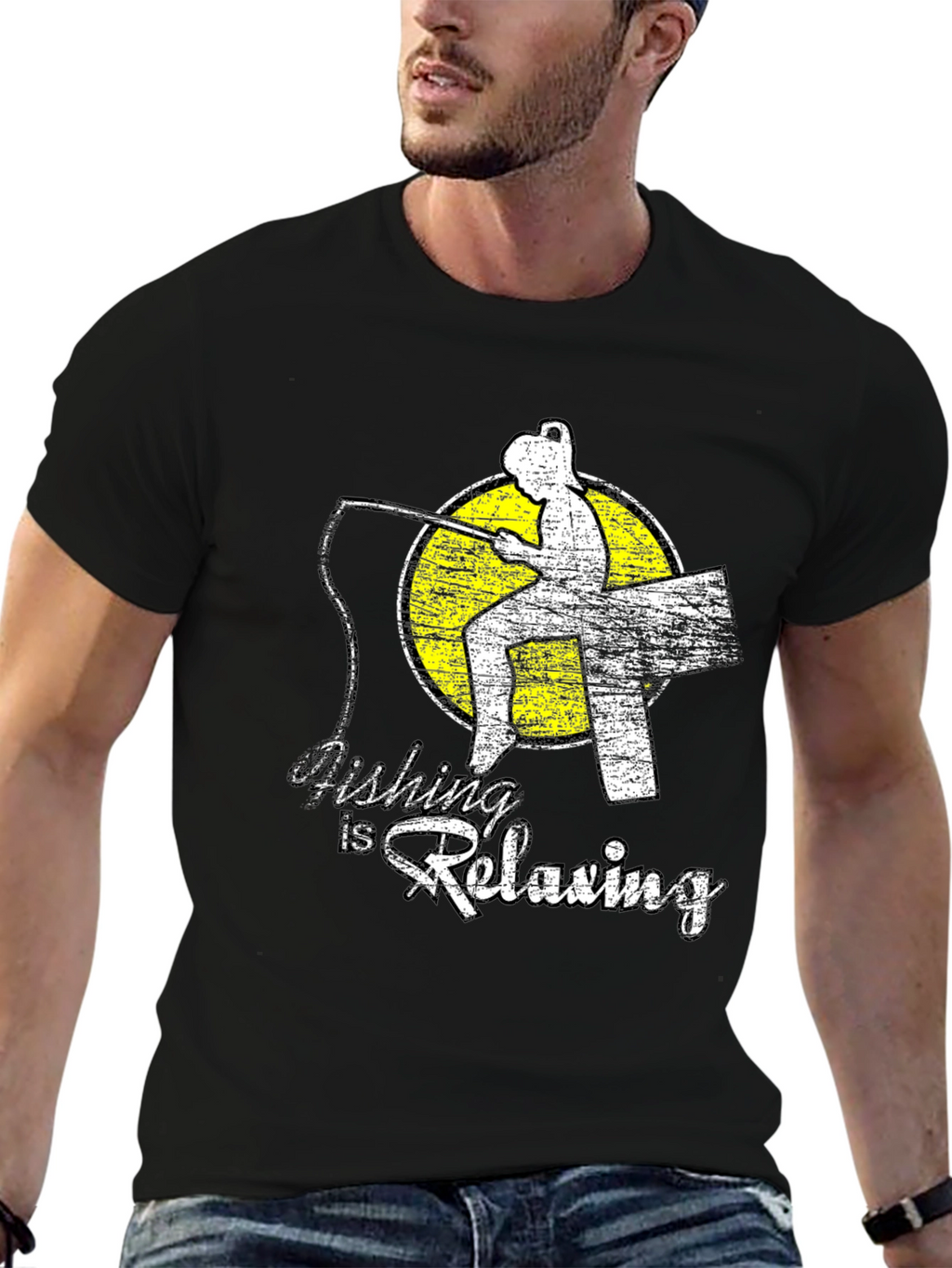 Fishing Is Relaxing Graphic T-Shirt