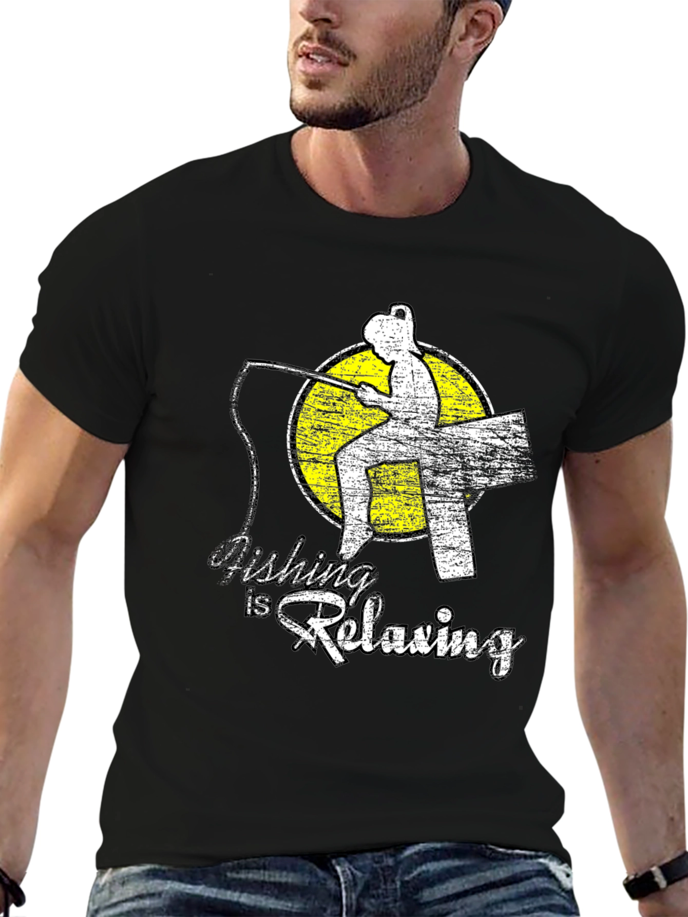 Fishing Is Relaxing Graphic T-Shirt