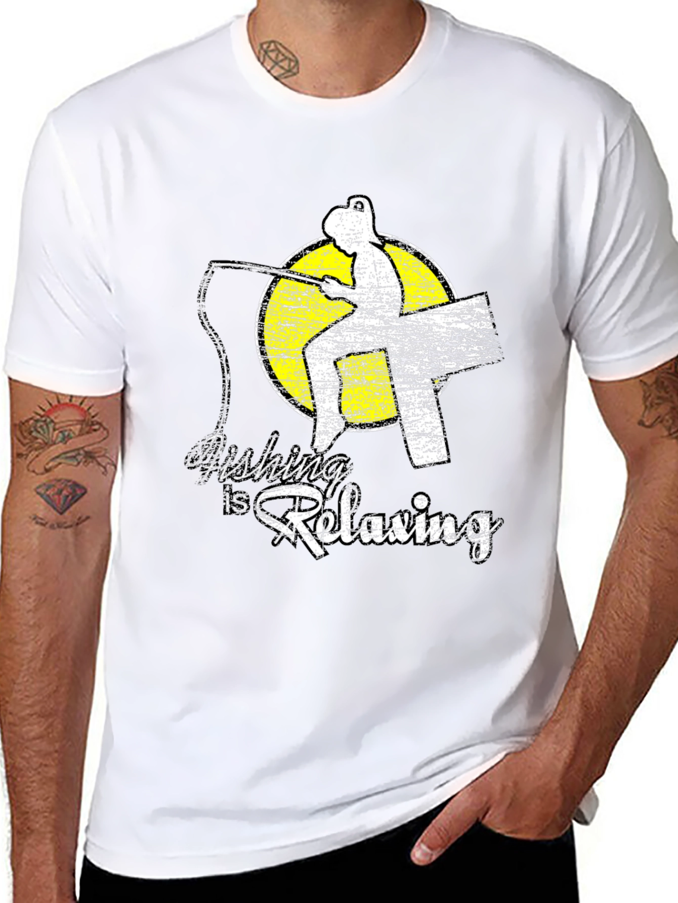 Fishing Is Relaxing Graphic T-Shirt