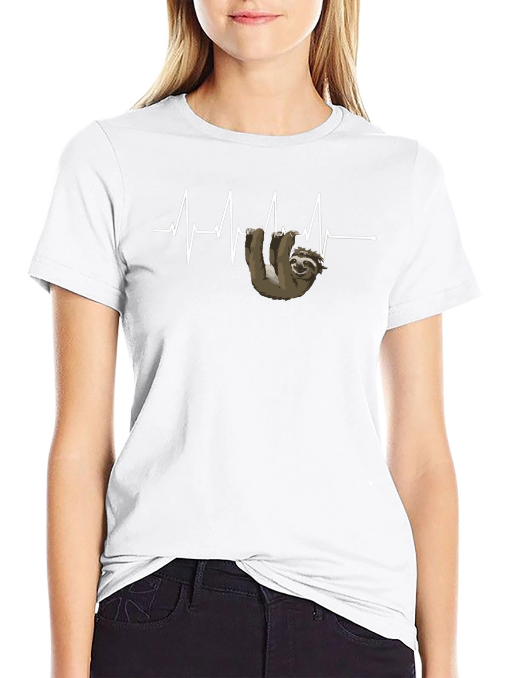 Sloth Heartbeat T-Shirt - Funny Graphic Tee