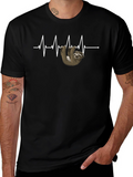 Sloth Heartbeat T-Shirt - Funny Graphic Tee