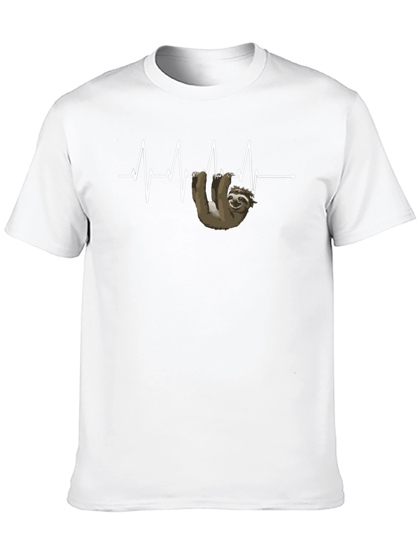 Sloth Heartbeat T-Shirt - Funny Graphic Tee