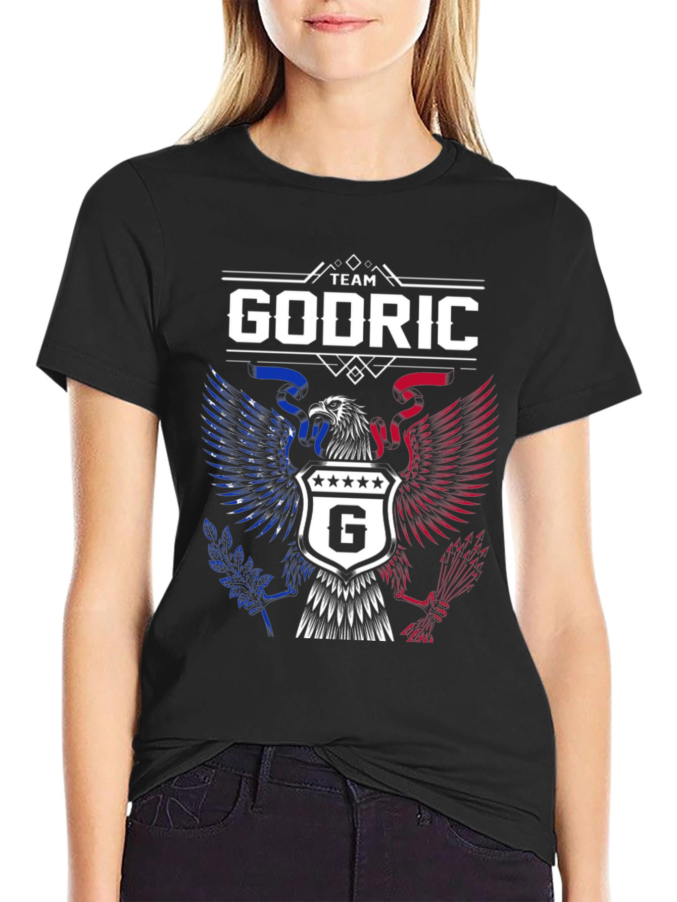 Team Godric Patriotic Eagle Graphic T-Shirt