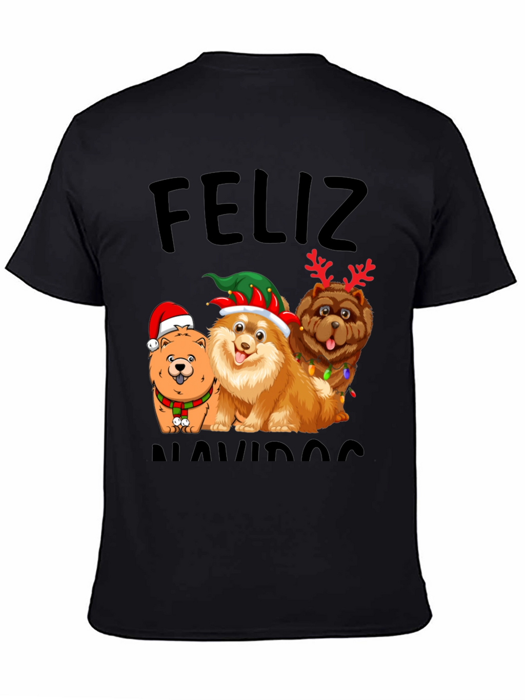 Feliz Navidad Dogs Graphic Tee