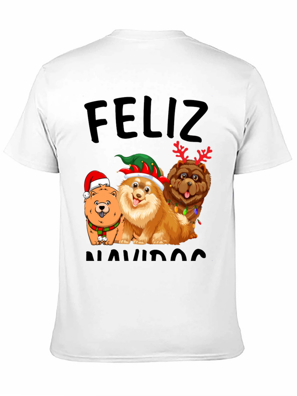 Feliz Navidad Dogs Graphic Tee