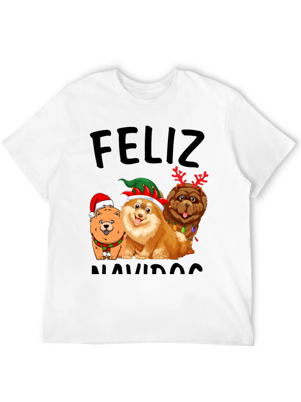 Feliz Navidad Dogs Graphic Tee