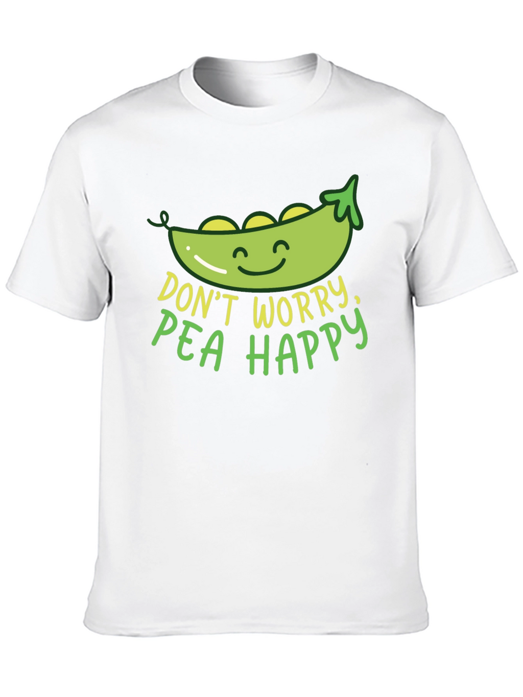 Dont Worry Pea Happy Graphic T-Shirt