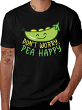 Dont Worry Pea Happy Graphic T-Shirt