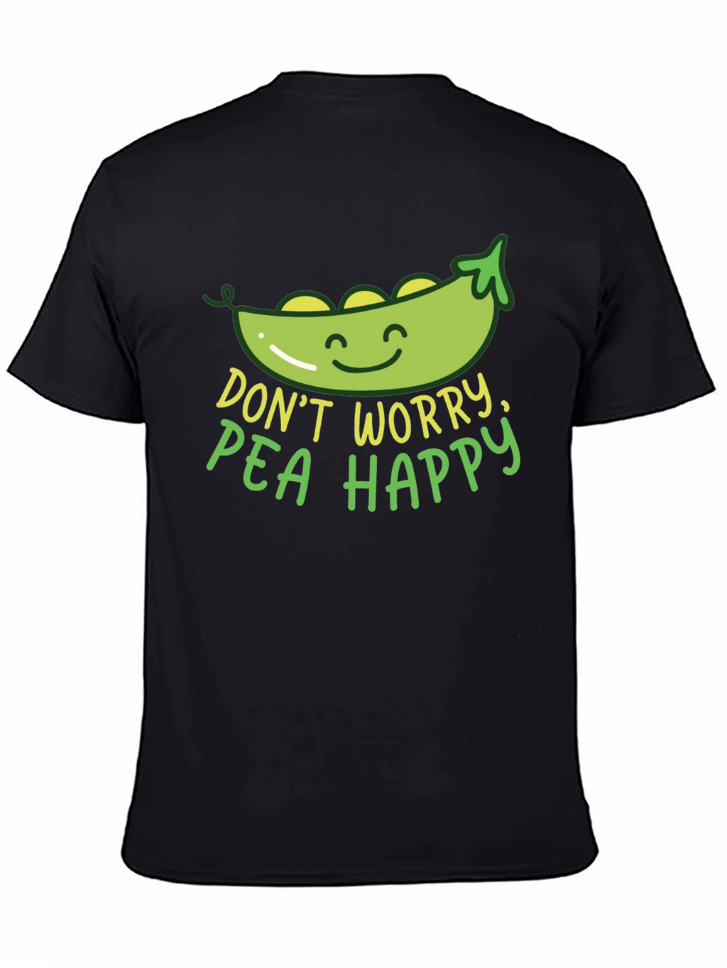 Dont Worry Pea Happy Graphic T-Shirt