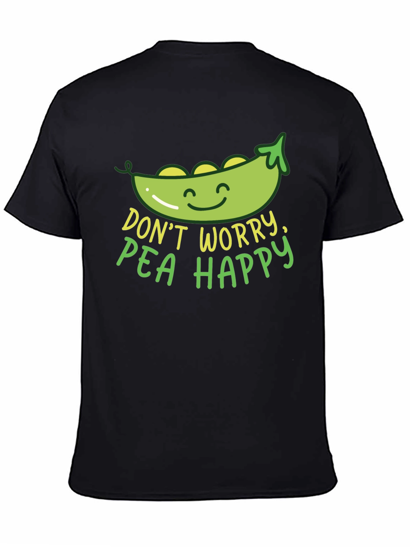 Dont Worry Pea Happy Graphic T-Shirt