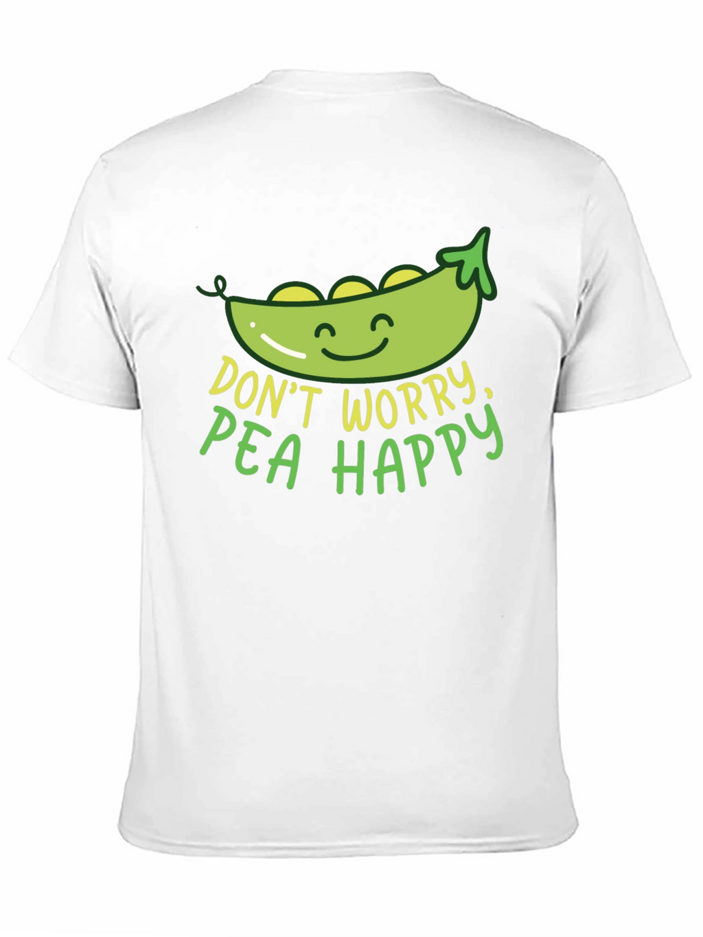 Dont Worry Pea Happy Graphic T-Shirt