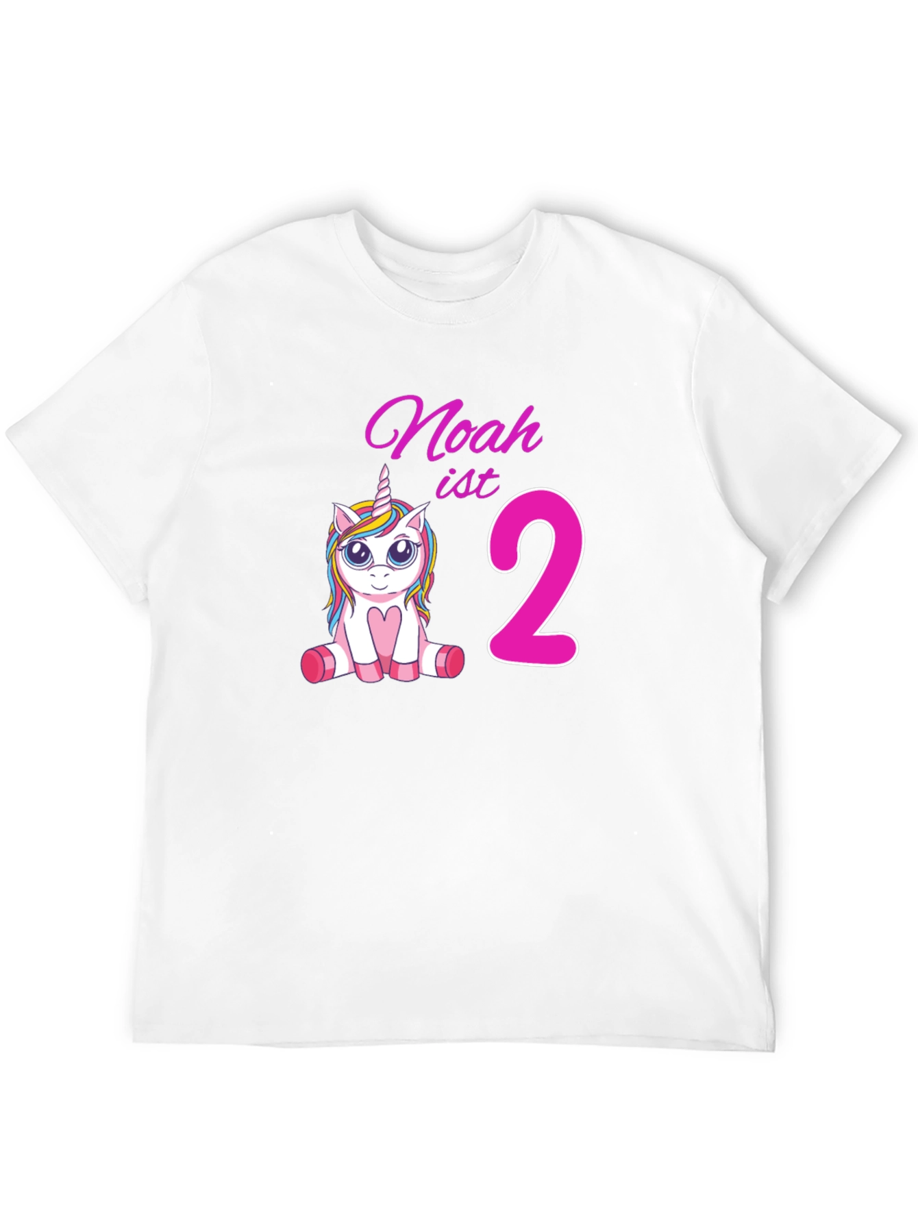 Noahs 2nd Birthday Unicorn Tee
