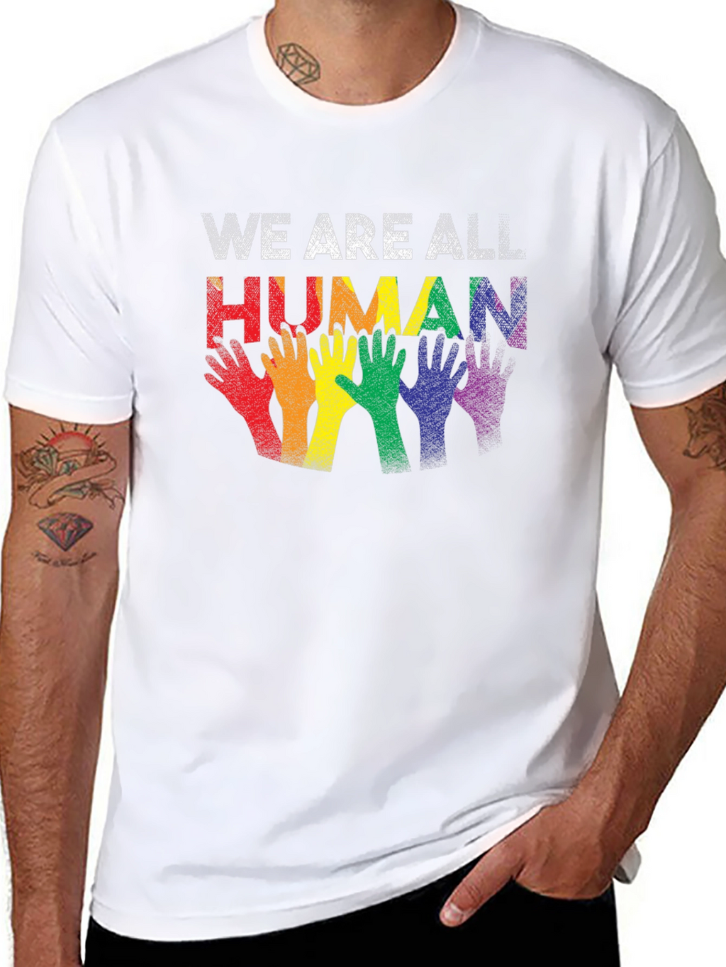 We Are All Human Pride T-Shirt