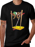 Sloth Pole Vault Funny Graphic Tee