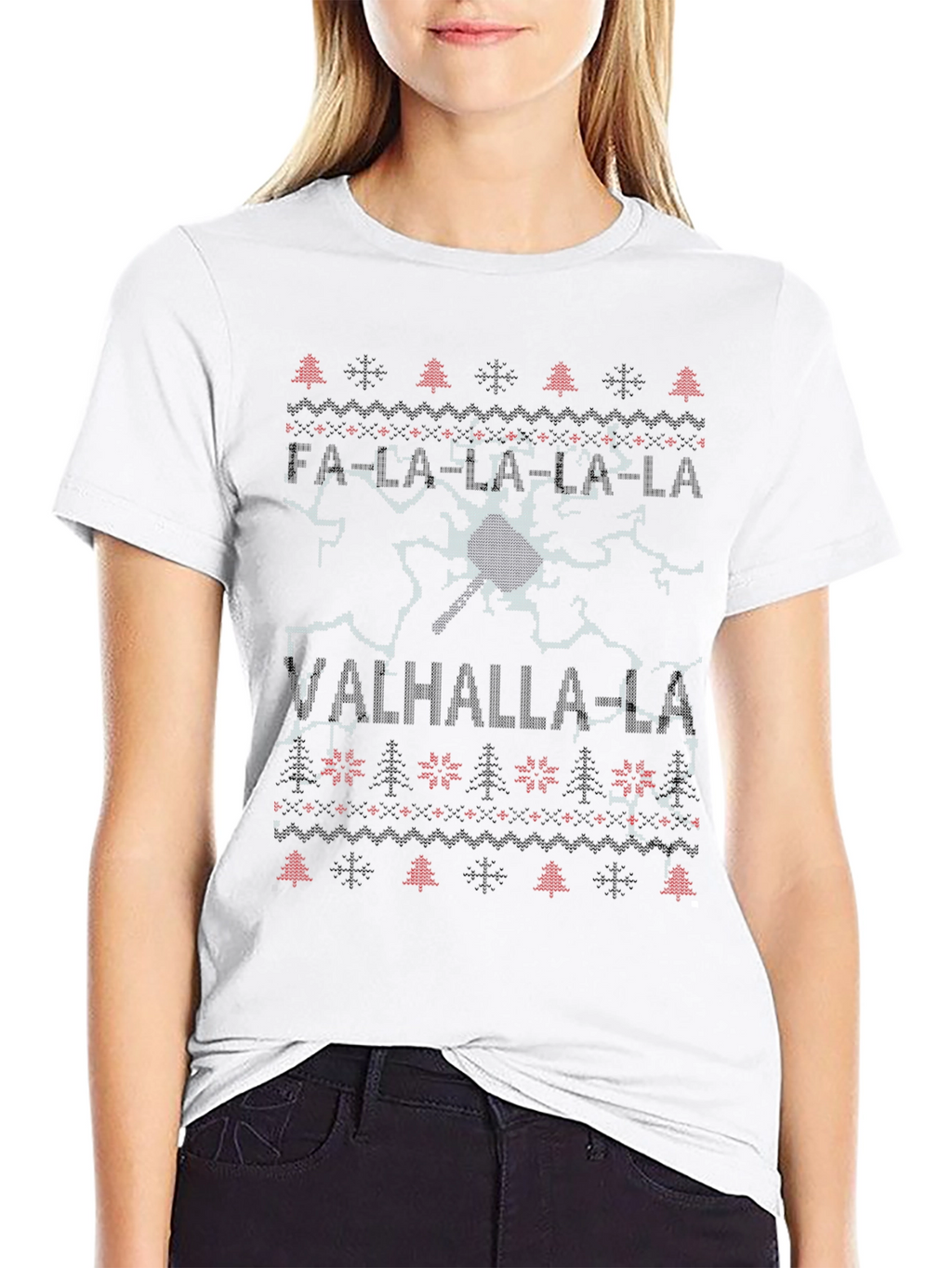 Fa La La Valhalla Christmas Sweater T-Shirt