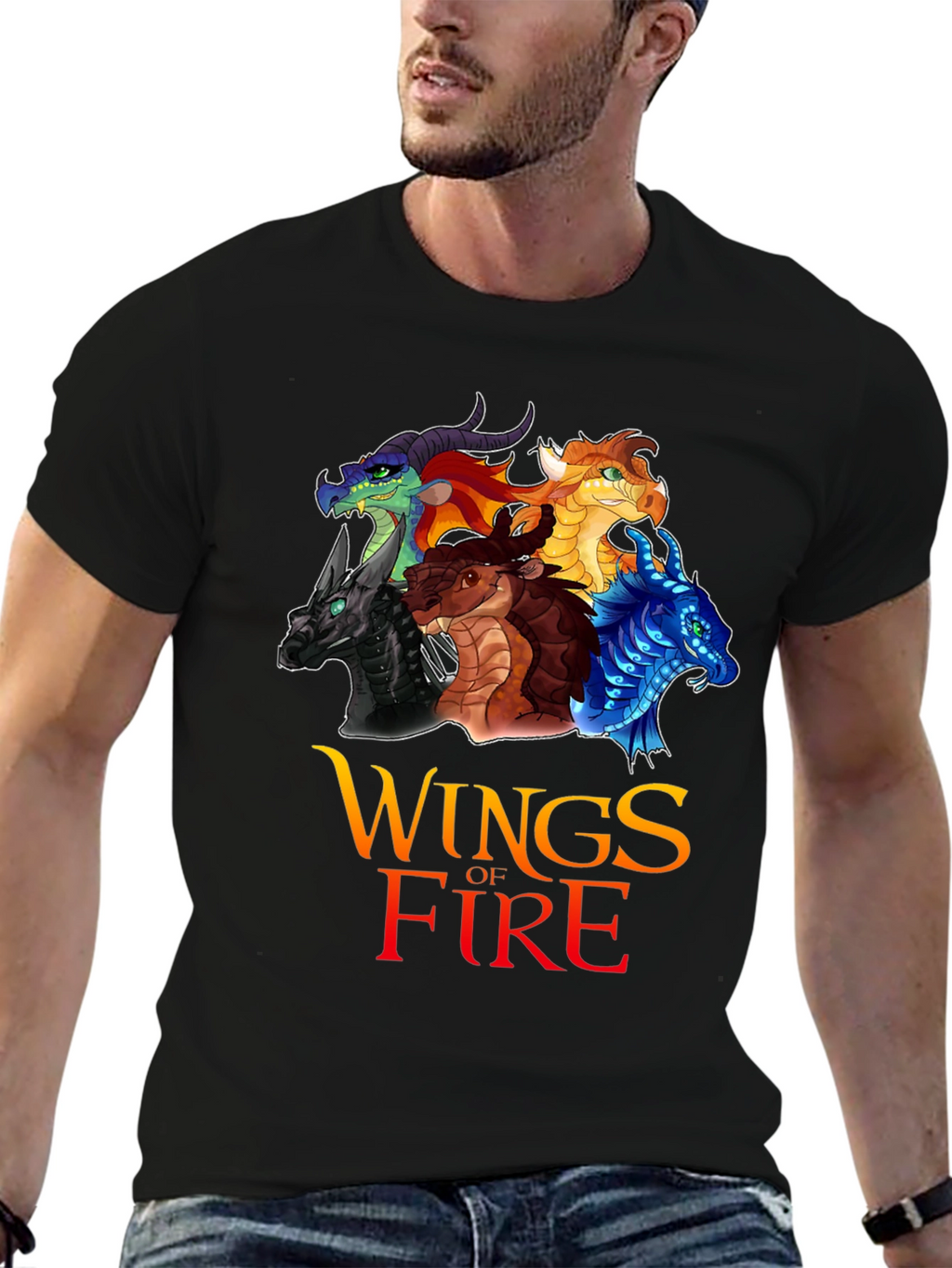 Wings of Fire Graphic T-Shirt - Dragon Design