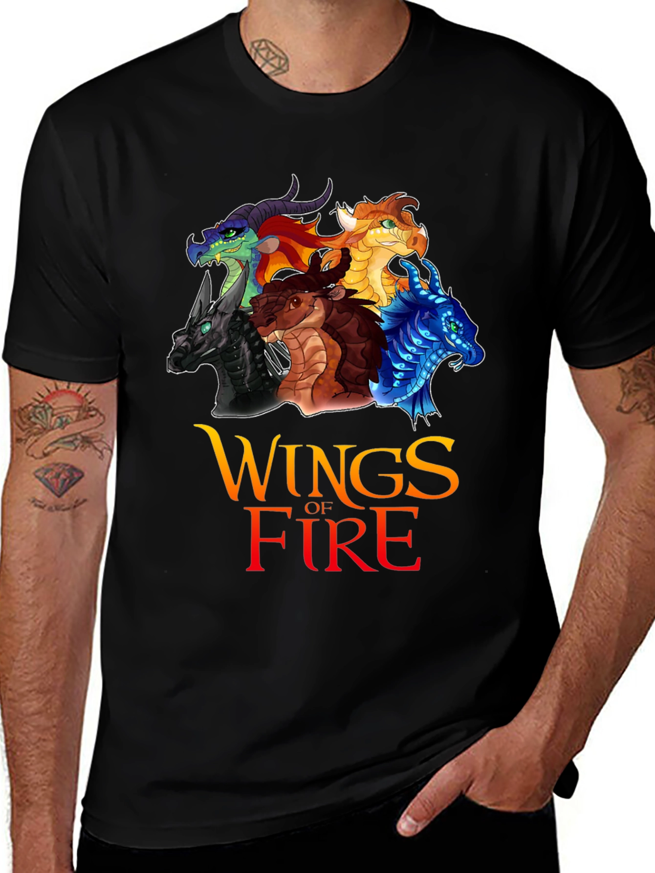 Wings of Fire Graphic T-Shirt - Dragon Design