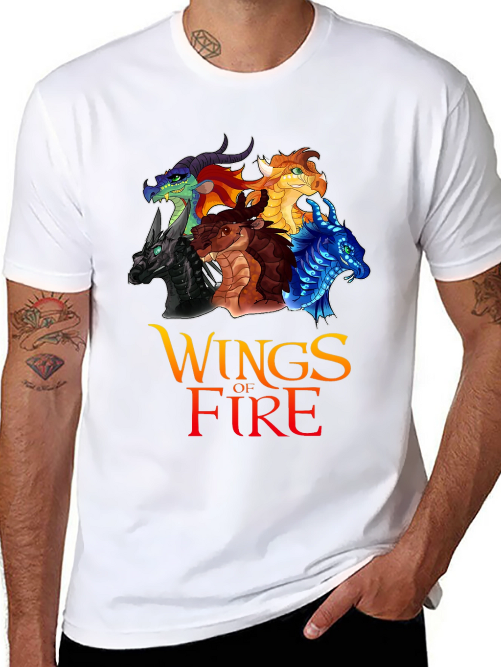 Wings of Fire Graphic T-Shirt - Dragon Design