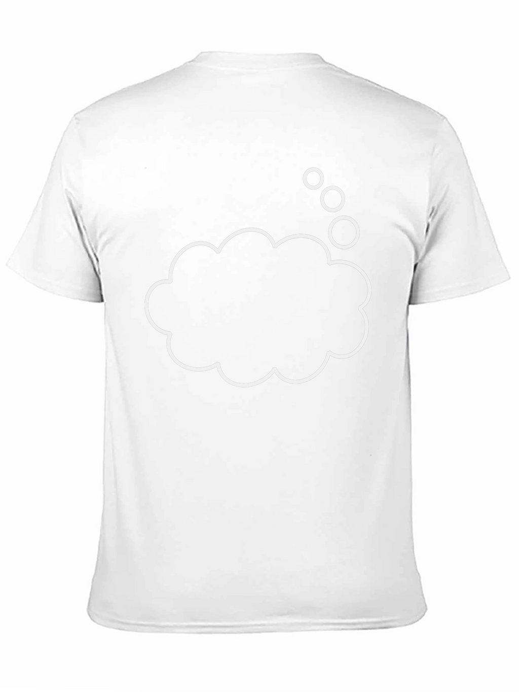 Black T-Shirt with Think Cloud Design