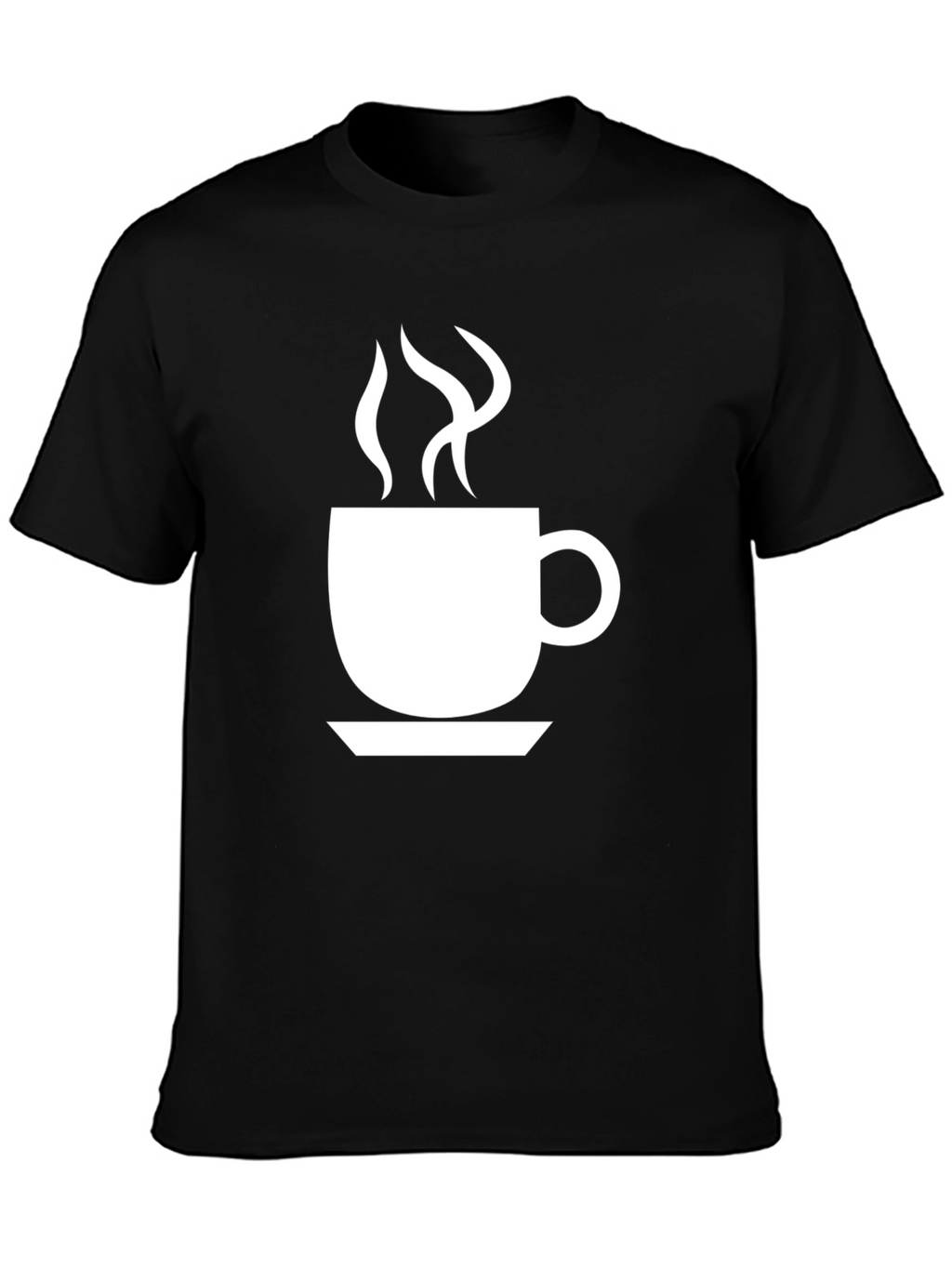Coffee Cup Graphic Tee - Black Unisex T-Shirt