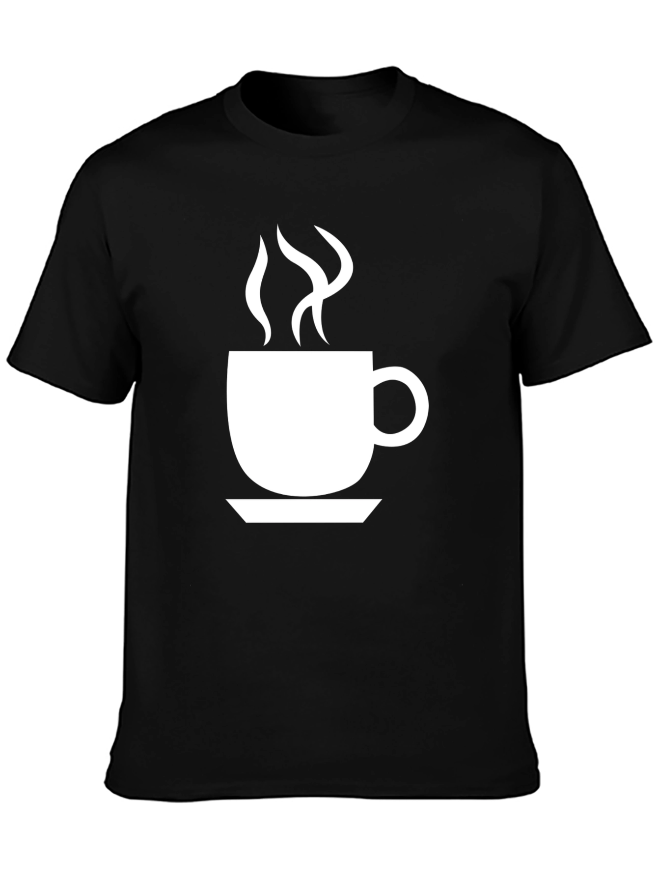 Coffee Cup Graphic Tee - Black Unisex T-Shirt