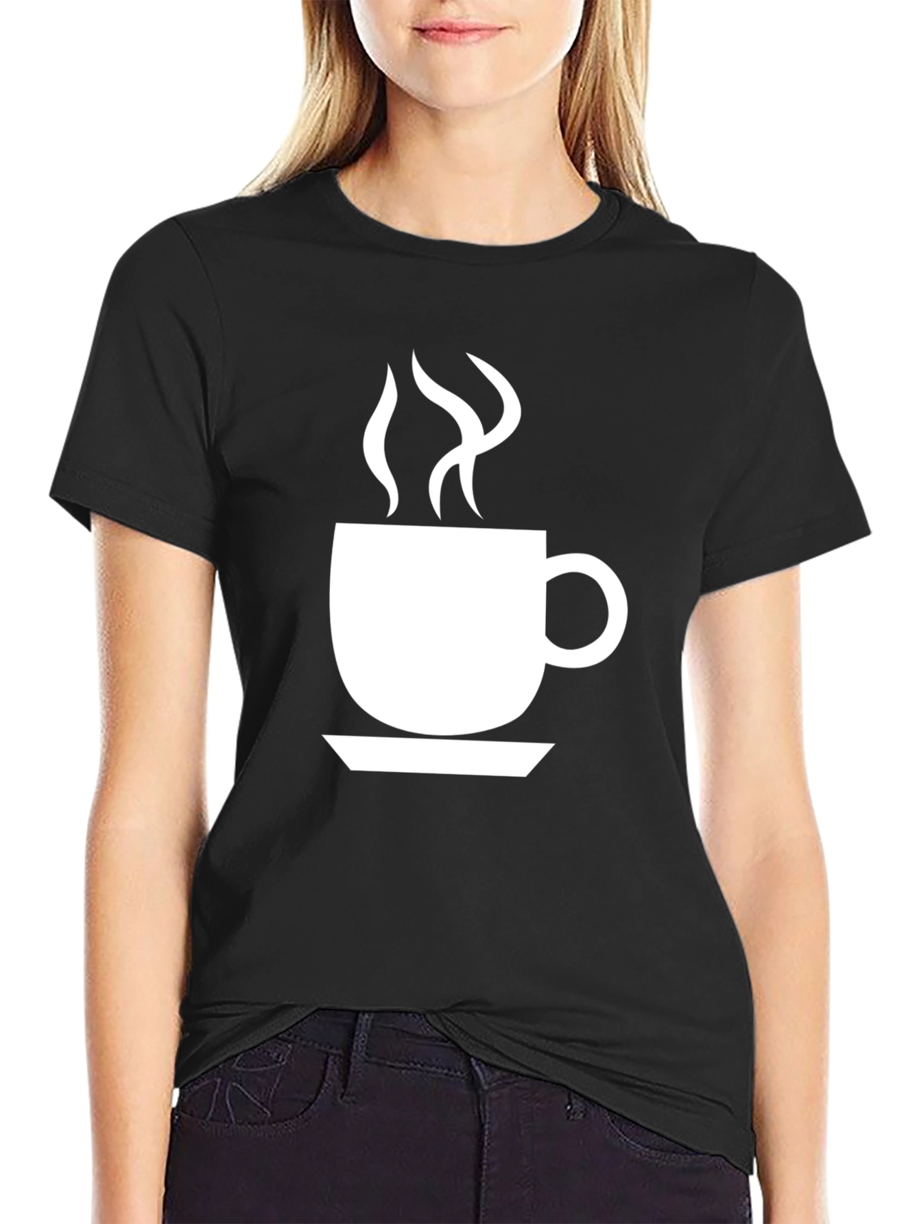 Coffee Cup Graphic Tee - Black Unisex T-Shirt