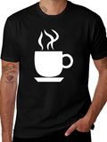 Coffee Cup Graphic Tee - Black Unisex T-Shirt