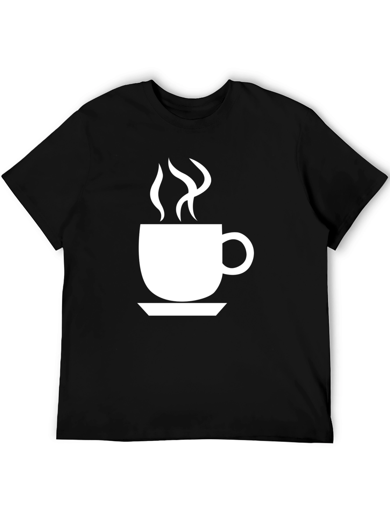 Coffee Cup Graphic Tee - Black Unisex T-Shirt