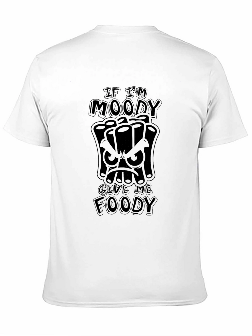 Moody Foody Graphic T-Shirt - Black Cotton Tee