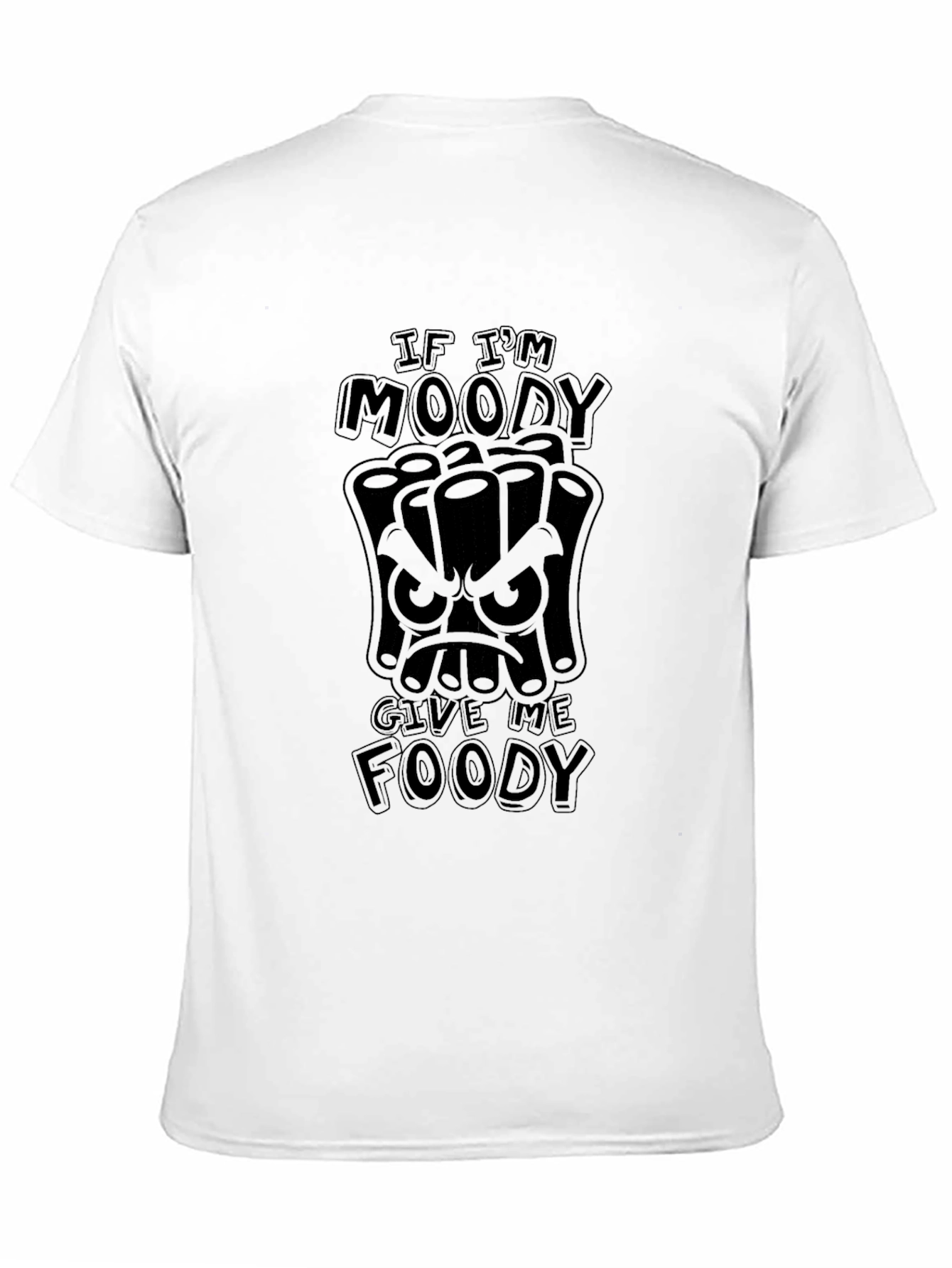 Moody Foody Graphic T-Shirt - Black Cotton Tee