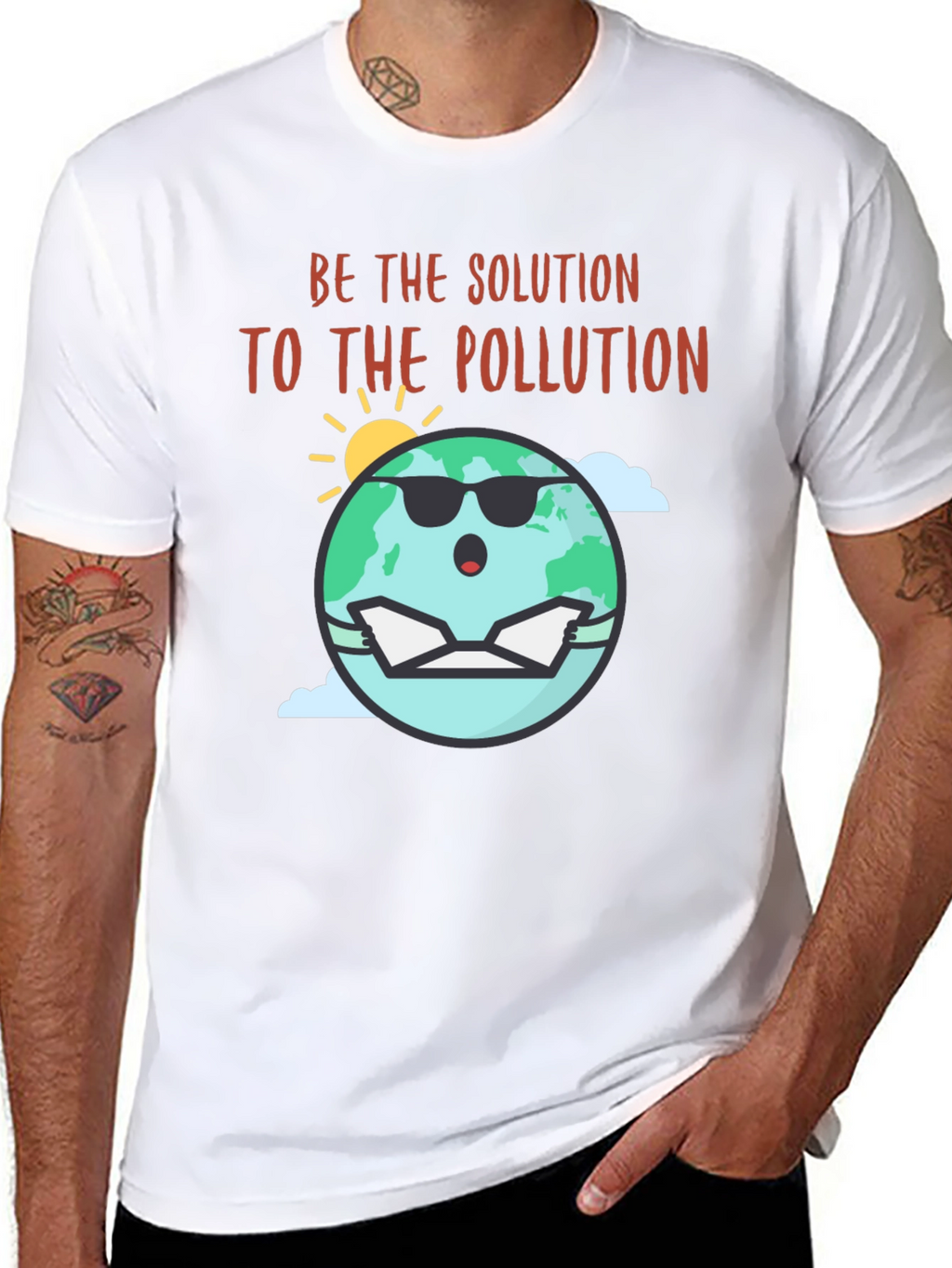 Eco-Friendly Be The Solution Graphic Tee