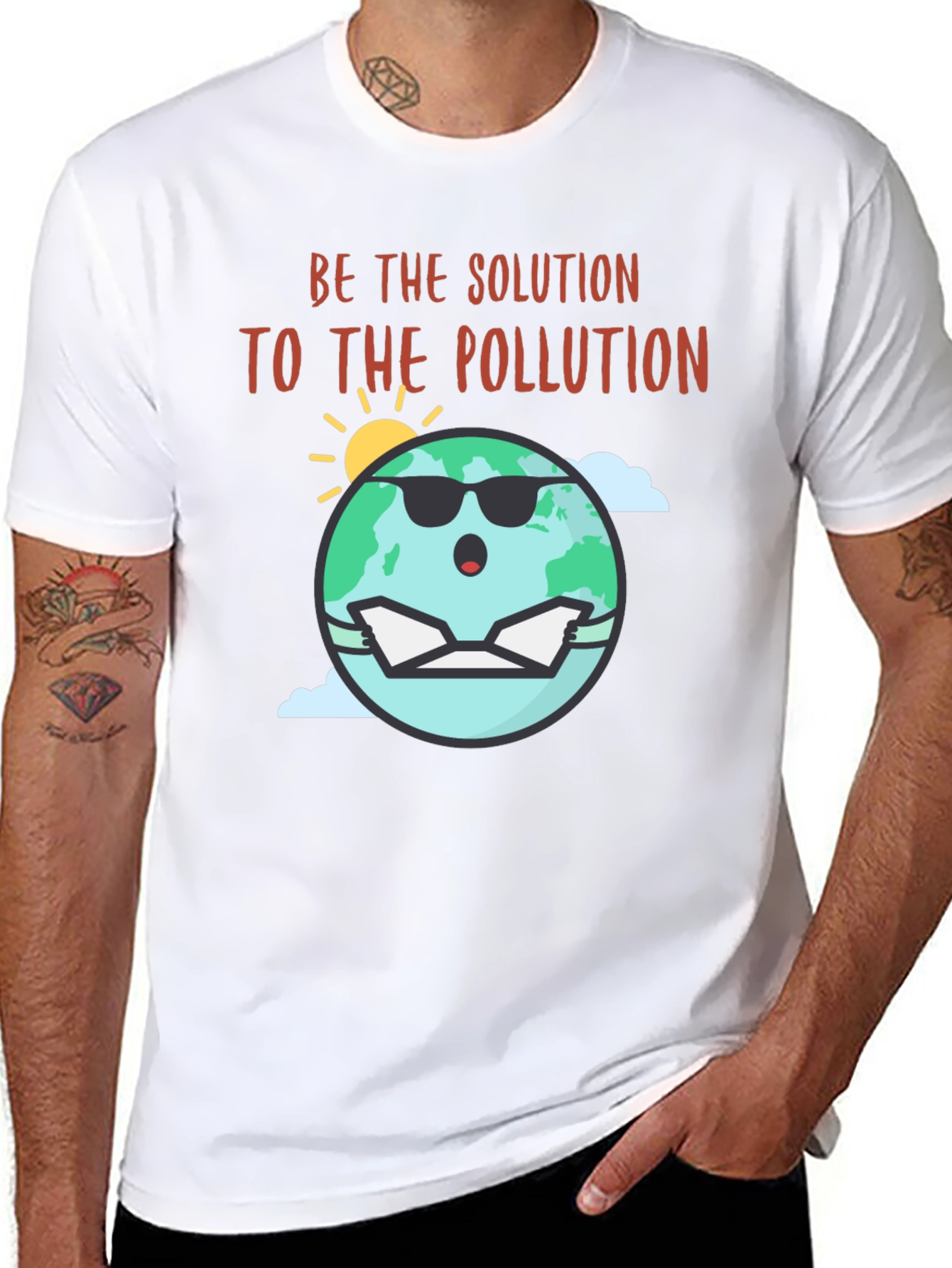 Eco-Friendly Be The Solution Graphic Tee