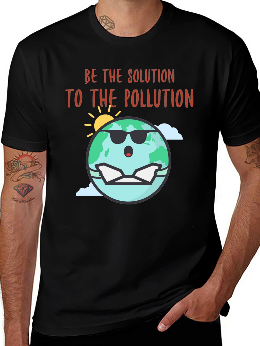 Eco-Friendly Be The Solution Graphic Tee